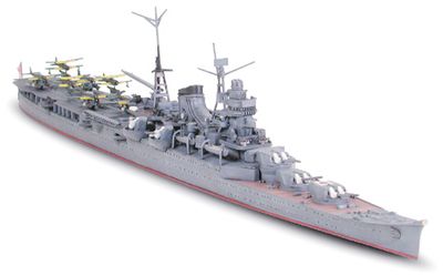 Tamiya 1/700 Japanese Aircraft Carrying Cruiser Mogami