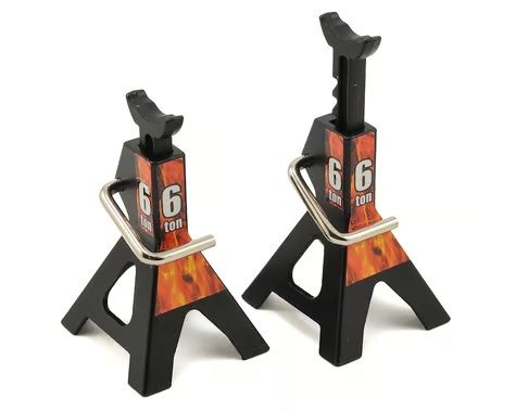 Yeah Racing Height Adjustable 6 Ton Jack Black 2pc