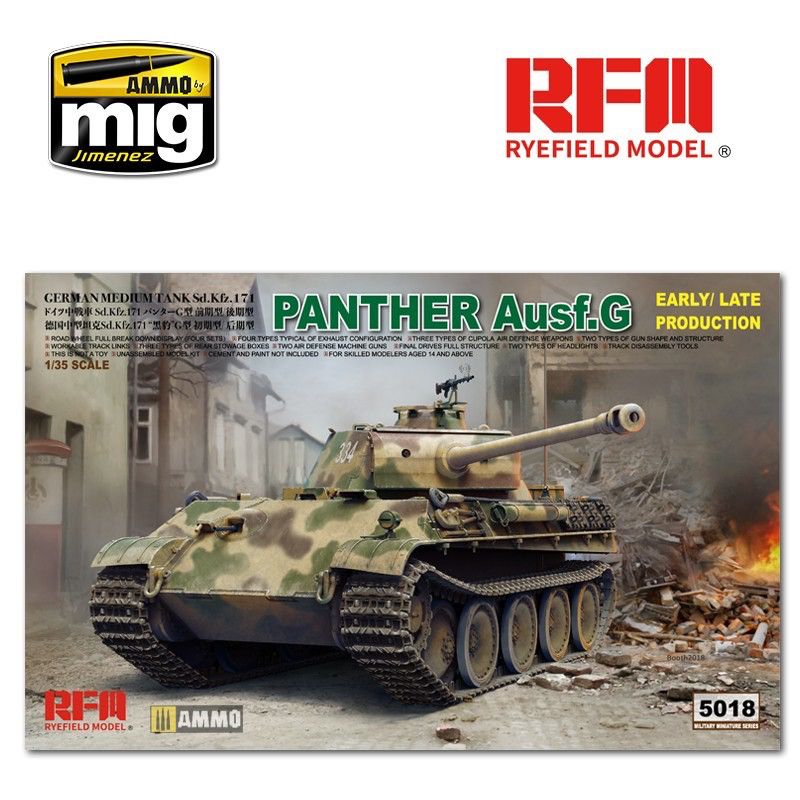 Rye Field Model 1/35 Panther Ausf.G Early/ Late Productions