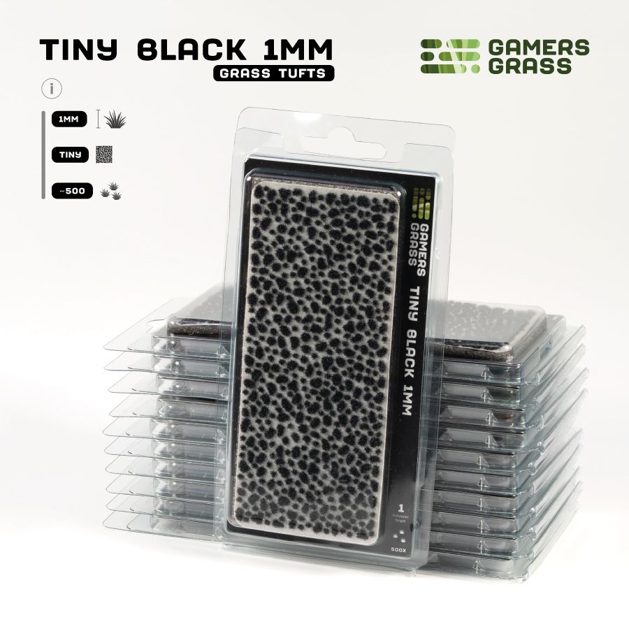 Gamers Grass 1mm Tiny Tufts Black