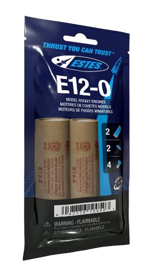 Estes Rockets E12-0 Bagged Model Rocket Engines 3pc
