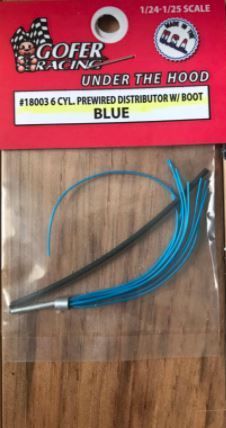 Gofer Racing Six-Cylinder Prewired Distributor Plug Wire Blue