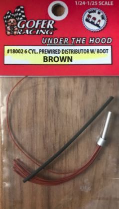 Gofer Racing Six-Cylinder Prewired Distributor Wire Plug Brown