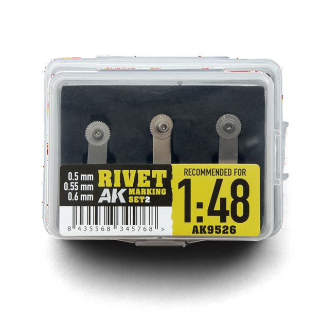 AK Interactive 1/48 Rivet Marking Set 2