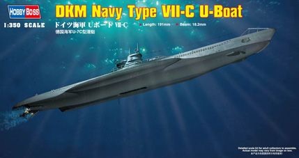 Hobby Boss 1/350 DKM Type VII-C U-Boat