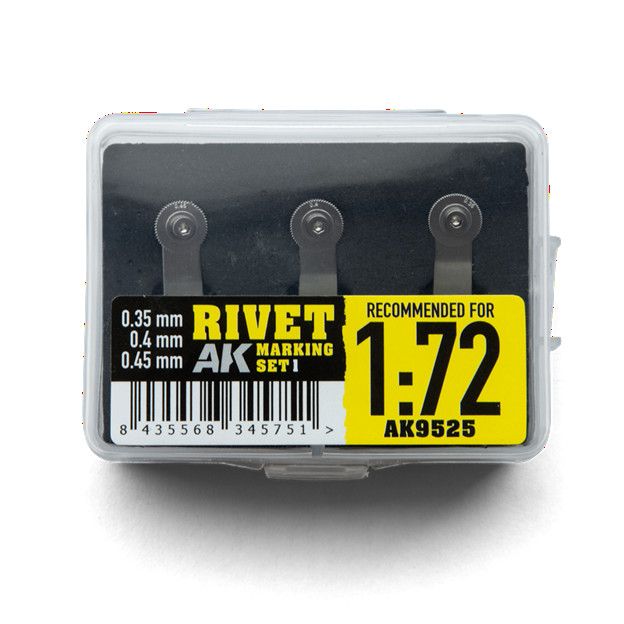 AK Interactive 1/72 Rivet Marking Set 1