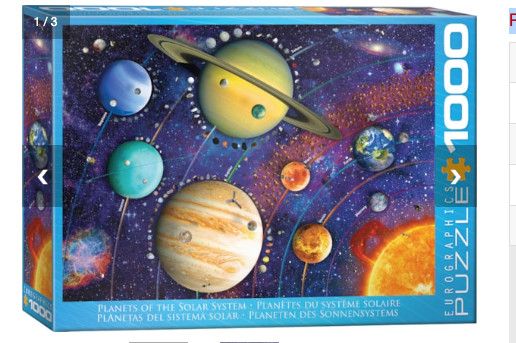 Eurographics Planets of the Solar System 1000 piece
