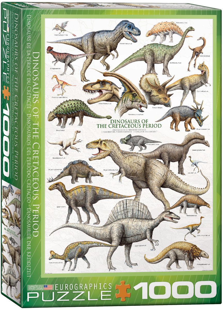 Eurographics Dinosaurs of Cretaceous Period 1000 piece