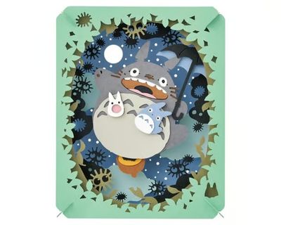 ENSKY PUZZLES Paper Theater Studio Ghibli My Neighbor Totoro Illuminated by the Moon 3D Diorama Kit