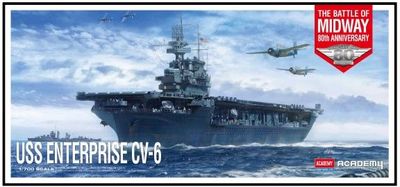 Acaedmy Models 1/700 USS CV-6 Enterprise Battle of Midway