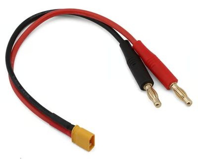 EcoPower Heavy Duty XT30 Ultra Plug Charge Lead Male XT30 to 4mm Banana