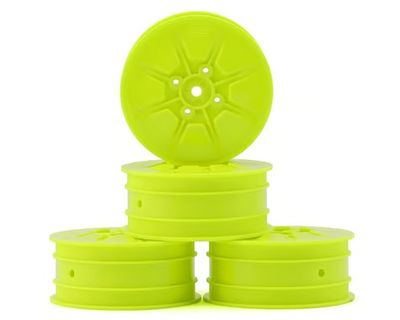 JConcepts 22X-4/XB4/B74.1 Pioneer 2.2 4WD Front Buggy Wheels with 12mm Hex Yellow 4pc