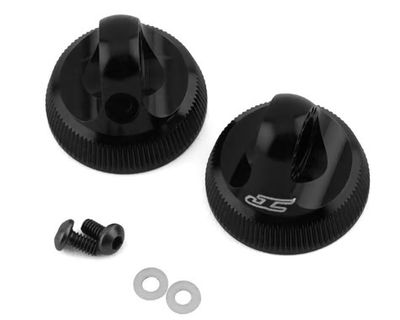 JConcepts Team Associated Fin Aluminum 13mm Shock Cap Black 2pc