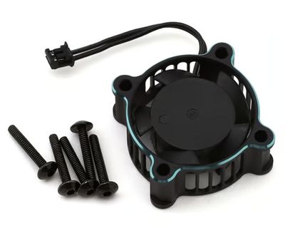 Cayote Crest X/X Evo Aluminum 25x25x10mm ESC Cooling Fan Black/Aurora Green