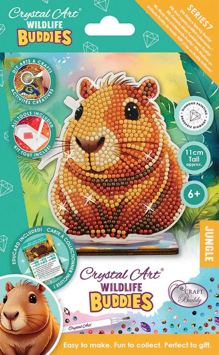 Craft Buddy Crystal Art Buddies Kit Capybara