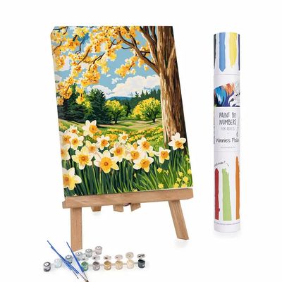 Winnies Picks Paint by Numbers Art Kit Spring Daffodil 20x16in