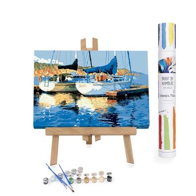 Winnies Picks Paint by Numbers Art Kit Summer Sea Sailboats 16x24in