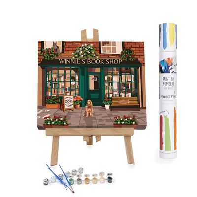 Winnies Picks Paint by Numbers Art Kit Autumn Bookshop 16x20in
