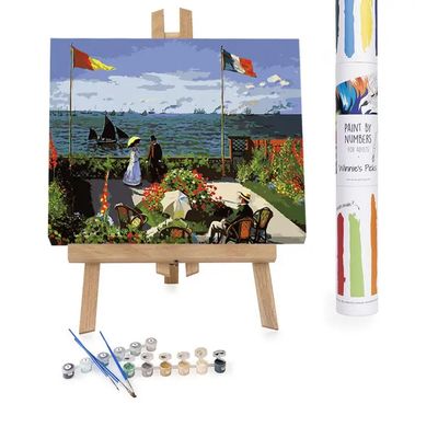 Winnies Picks Paint by Numbers Art Kit Claude Monet Garden 15x20in