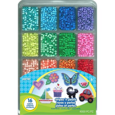 Perler Bead Stripes n Pearls Fused Bead Kit 4000pc