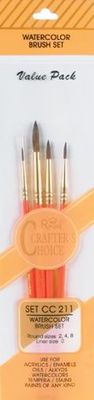 Crafters Choice Watercolor Brush Set 4pc