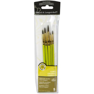 Royal &amp; Langnickel Sable Value Pack Brush Set 5pc