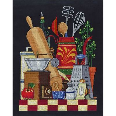 Janlynn Counted Cross Stitch Kit 11x14in Kitchen Still Life