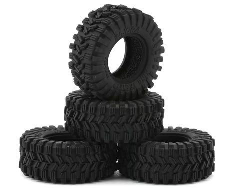 Injora 0.7in King Trekker Micro Rock Crawler 35mm OD S5 Tires with Foam Inserts 4pc