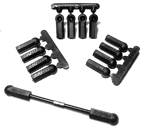 RPM 4-40 Heavy Duty Rod Ends Black 12pc