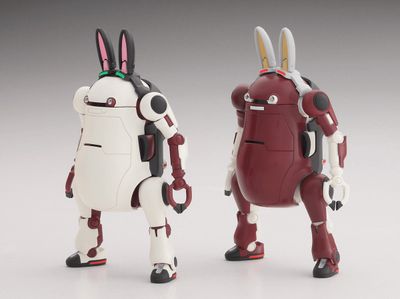 Hasegawa 1/35 MechatroWeGo No 10 Animal Retro and Azuki Two Kit Set