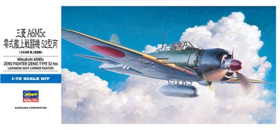 Hasegawa 1/72 Mitsubishi A6M5c Zero Fighter Zeke Type 52 Hei