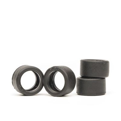 NSR Slot Cars 5287Z Formula 86/89 Cars 19x13mm Slick Rear Zero Graining Tires 4pc