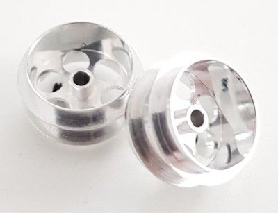 NSR Slot Cars 5004 17.25ODx10mm Air System Aluminum Rear Wheels 2pc
