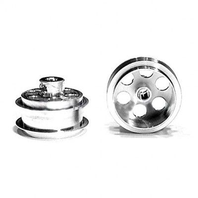 NSR Slot Cars 5002 16ODx8mm Air System Aluminum Rear Wheels 2pc