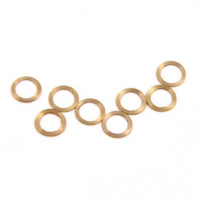 NSR Slot Cars 4811 3/32x0.010in Brass Axle Spacers 10pc