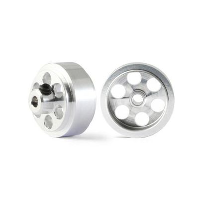 NSR Slot Cars 5001 16ODx8mm No-Air System Aluminum Front Wheels 2pc