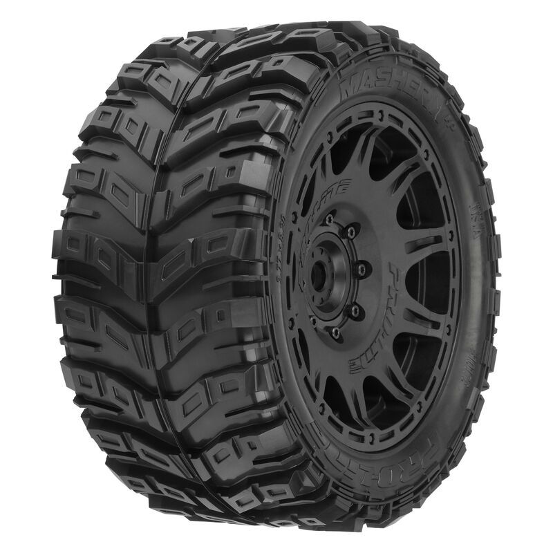 Pro-Line 1/6 Masher X HP BELTED 5.7in Tires on Rem 24mm Hex Wheels 2pc