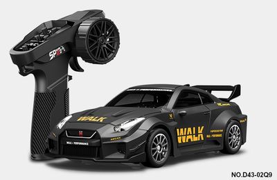 RC Pro 1/43 R/C Alloy Drift Car GTR Gray/Yellow