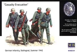 Masterbox Models 1/35 Stalingrad Summer 1942 Casualty Evacuation Germany Infantry