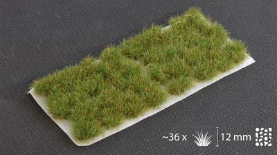 Gamers Grass Strong Green XL 12mm Tuft Wild