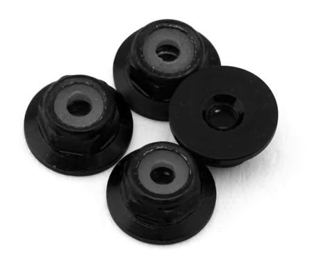 UpGrade RC Losi Micro-B/Micro-T 2mm Aluminum Wheel Lock Nuts Black 4pc