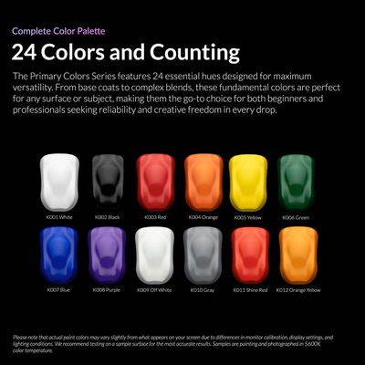 Gaahleri 12 Primary Matt Colors Set