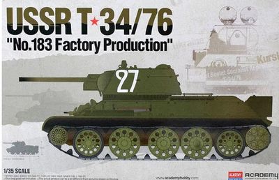 Academy Models 1/35 USSR T-34/76 No.183 Factory Production
