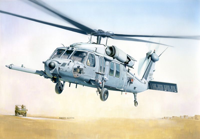 Italeri 1/48 MH-60K Blackhawk SOA Helicopter