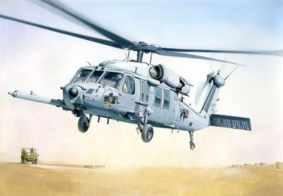 Italeri 1/48 MH-60K Blackhawk SOA Helicopter