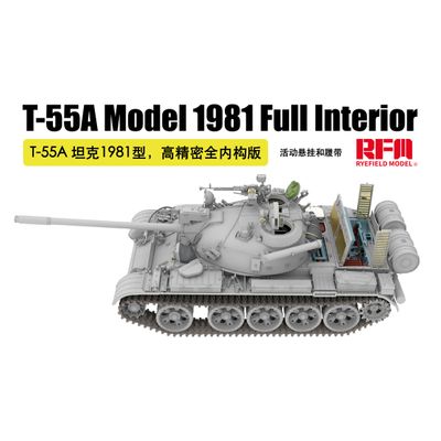 Rye Field Model 1/35 T-55A Medium Tank Mod. 1981 with Workable Tracks