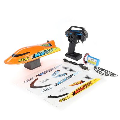 Pro Boat Jet Jam 12 Pool Racer Brushed RTR Orange Includes B&amp;C