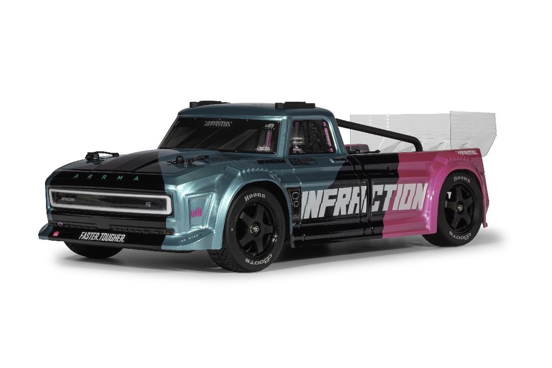 Arrma 1/8 INFRACTION 223S DSC 4X4 RTR Brushless Teal/Pink