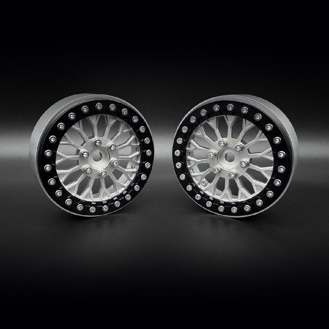 Reefs RC SHIELD 2.2 Beadlock Wheels with Reefs RC Hubs and Rings (2)