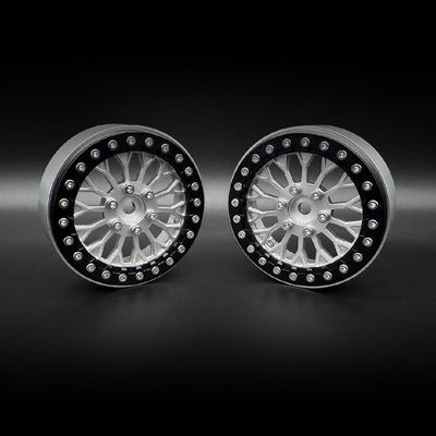 Reefs RC SHIELD 2.2 Beadlock Wheels with Reefs RC Hubs and Rings (2)